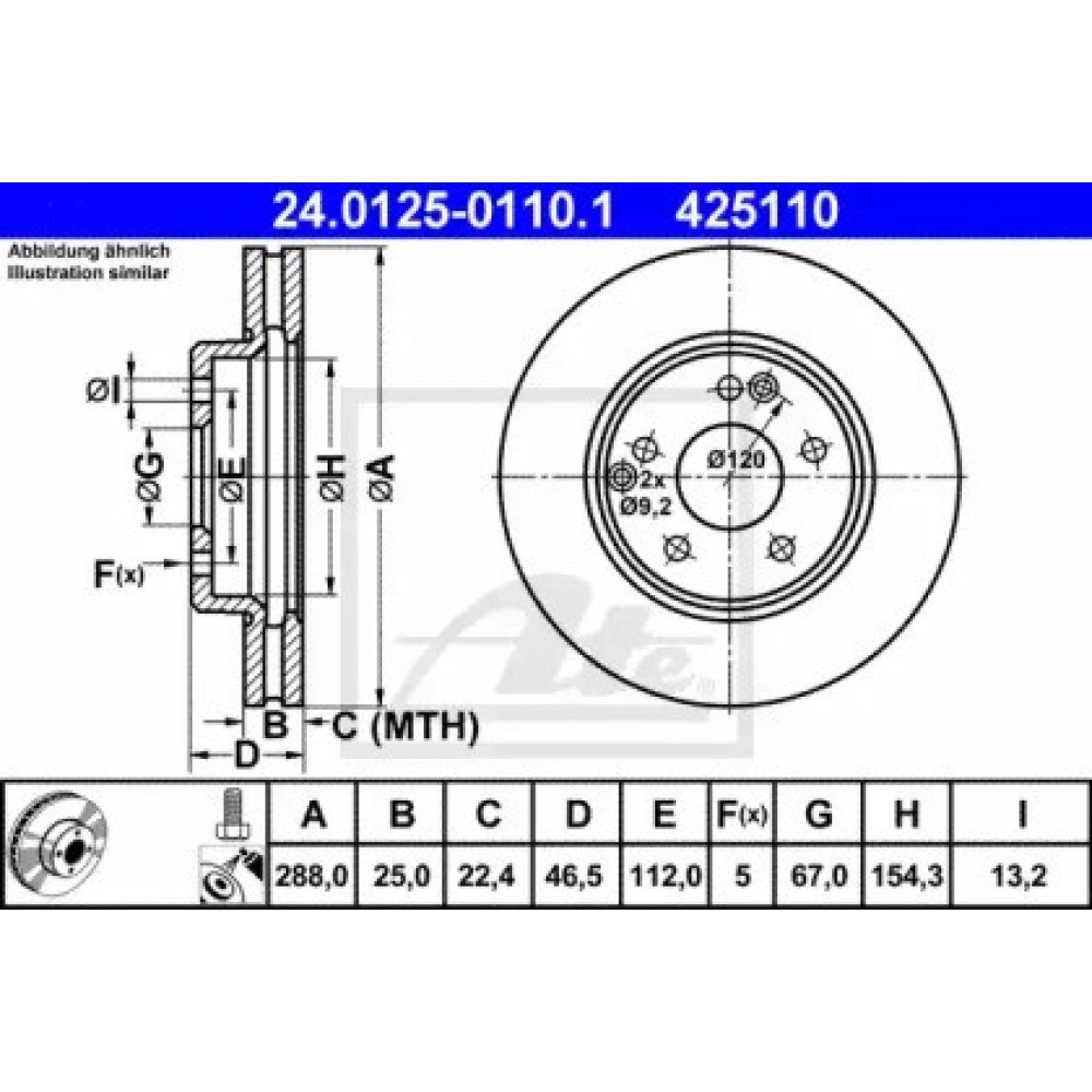 STABDŽIŲ DISKAS MB W202/W210 95-