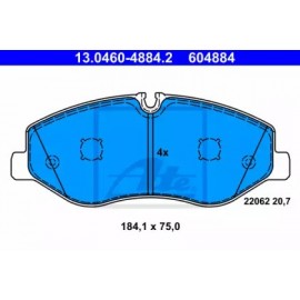 STABDŽIŲ TRINKELIŲ KOMPLEKTAS MERCEDES BENZ  VITO W447 03.14-