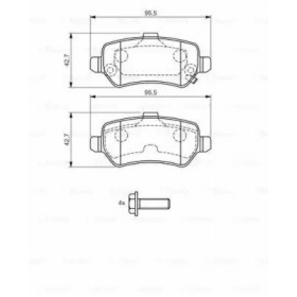 STABDŽIŲ TRINKELIŲ KOMPLEKTAS OPEL ASTRA,ZAFIRA 01-,MERIVA 03- GALAS