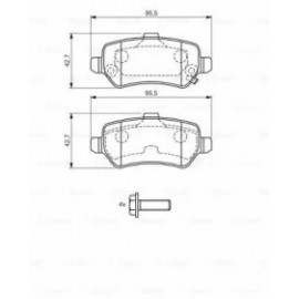 STABDŽIŲ TRINKELIŲ KOMPLEKTAS OPEL ASTRA,ZAFIRA 01-,MERIVA 03- GALAS