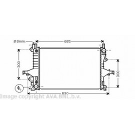 RADIATORIUS VOLVO S60/S80/XC70