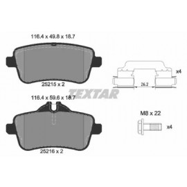 STABDŽIŲ TRINKELIŲ KOMPLEKTAS MB W166 M CLASS 11-