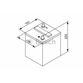 AKUMULIATORIUS BOSCH 70AH/300A 6V /175X167X220/