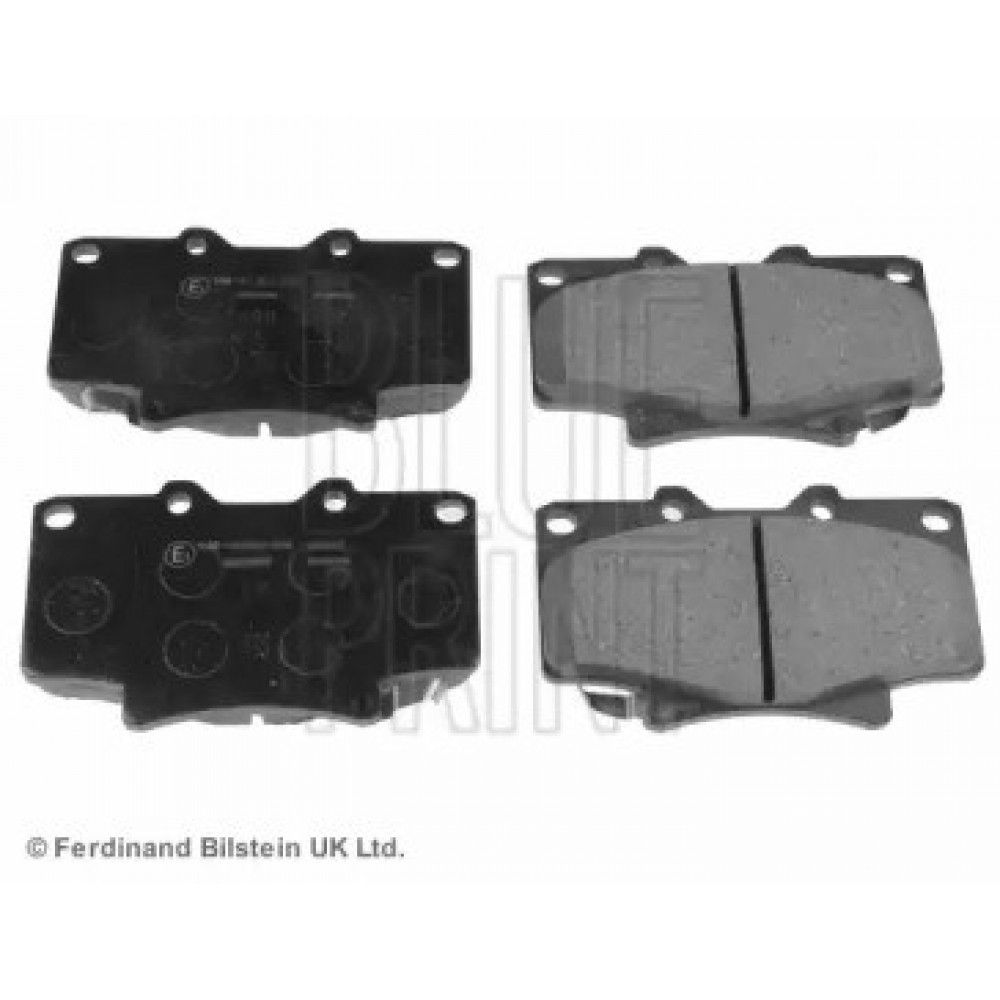 Stabdžių trinkelių komplektas STABDŽIŲ TOYOTA PRIEKINĖ AŠIS LAND CRUISER 4,2 TD 90-97