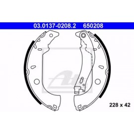 Stabdžių trinkelių komplektas Alfa Romeo 145,146 1.4-1.6 94-96 Fiat Tempra 90-96, Tipo 88-95