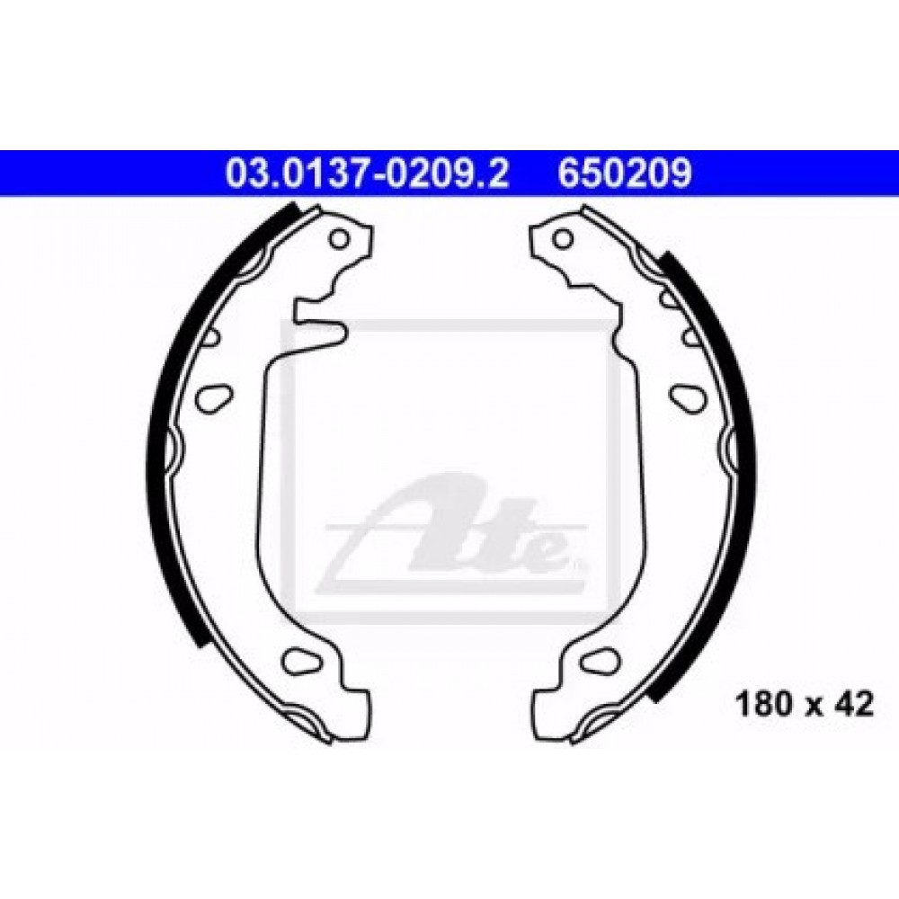 Stabdžių trinkelių komplektas Renault 11 86-89, 21 86-93, Clio 90-98, Twingo 93-
