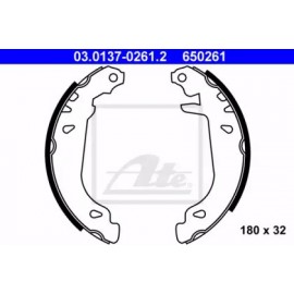 Stabdžių trinkelių komplektas (180x32mm) Citroen Xsara 97-00, ZX 91-97