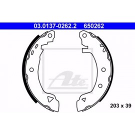 Stabdžių trinkelių komplektas (203x39mm) Alfa Romeo 145, 146 97-01 Fiat Bravo 95-98, Marea 96-99