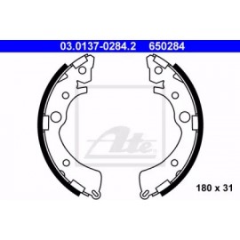 Stabdžių trinkelių komplektas (180x31mm) CIVIC (3-DURŲ) (91-95) CRX (92-98)