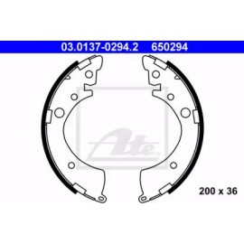 Stabdžių trinkelių komplektas (200x36mm) Honda Accord 85-89