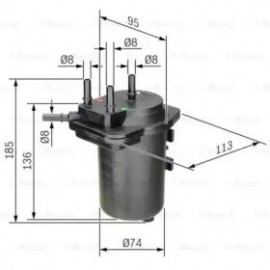 KURO FILTRAS RENAULT 1,5DCI CLIO/KANGOO  02-