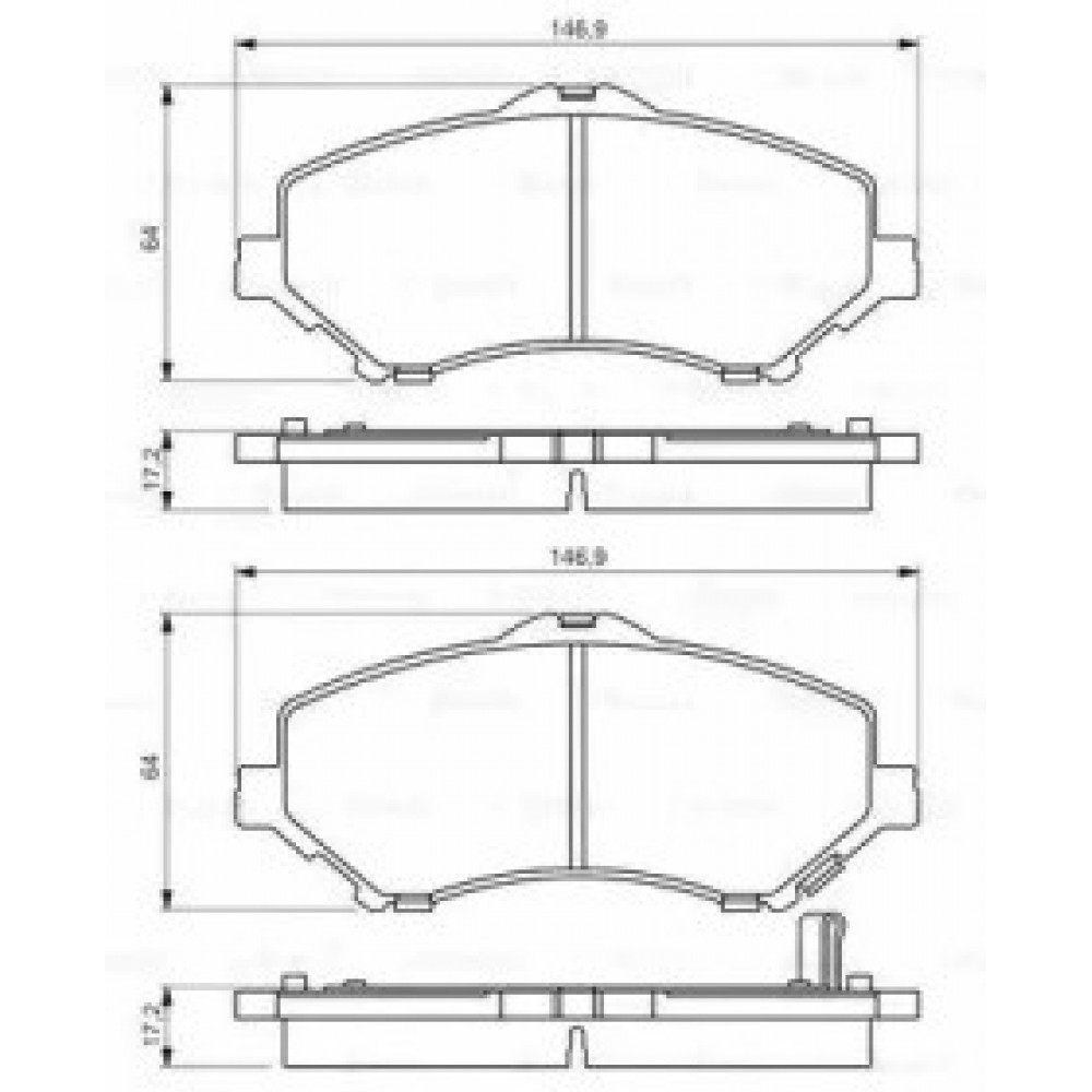 STABDŽIŲ TRINKELIŲ KOMPLEKTAS CHRYSLER VOYAGER/JEEP WRANGLER 2.8D-4.0 04.07-