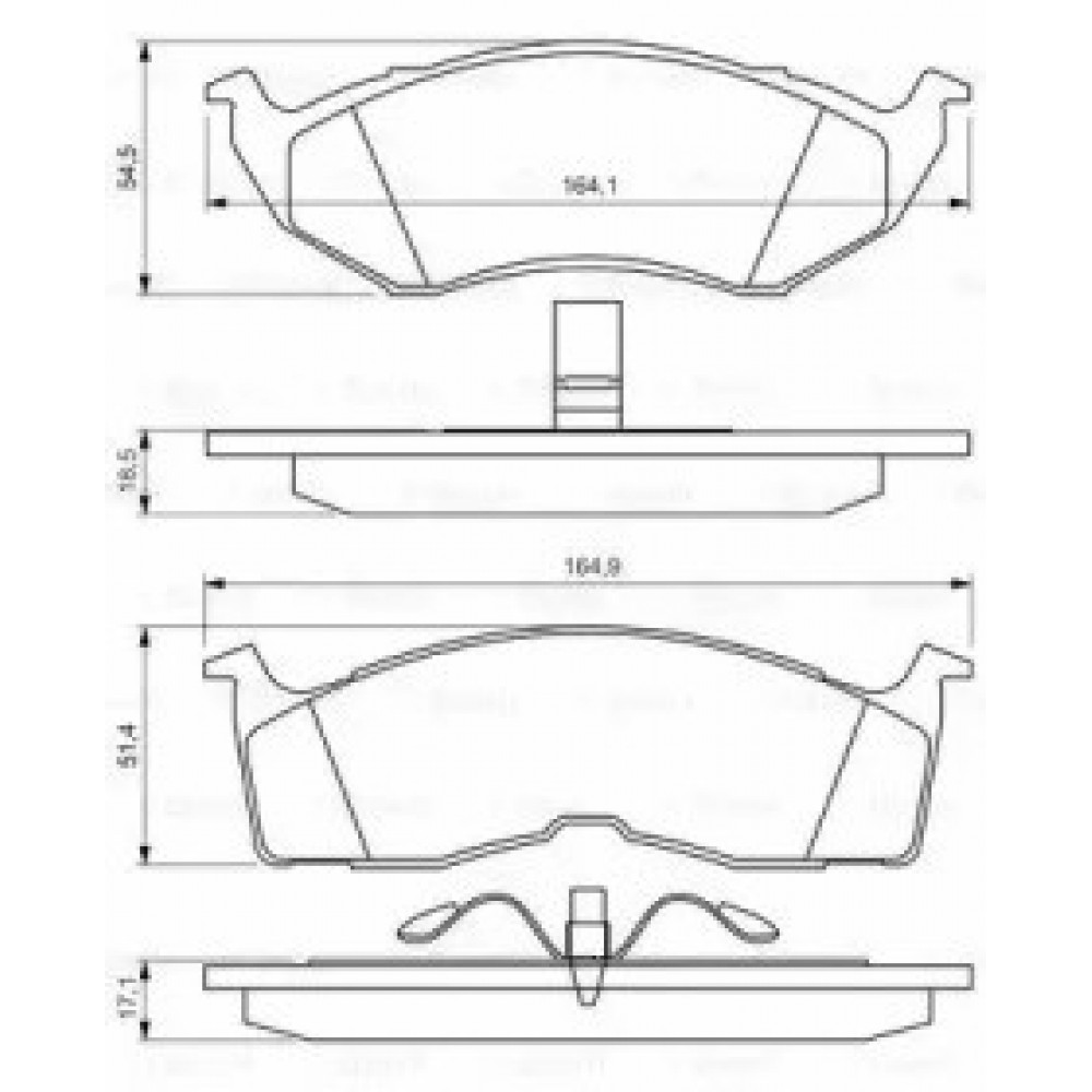 STABDŽIŲ TRINKELIŲ KOMPLEKTAS CHRYSLER PRIEKINĖ AŠIS VOYAGE