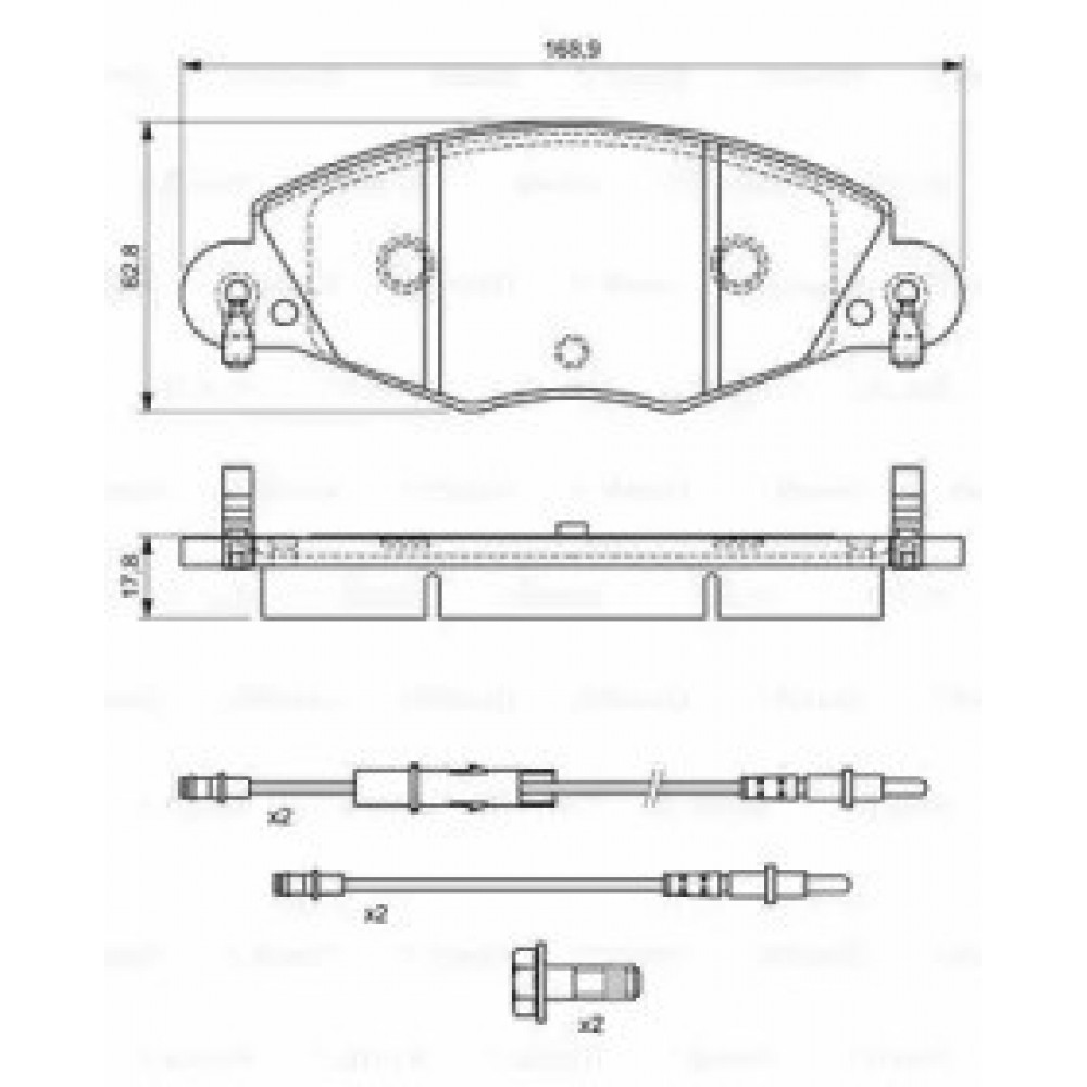 STABDŽIŲ TRINKELIŲ KOMPLEKTAS CITROEN PRIEKINĖ AŠIS C5 2,0-2,2 HDI/3,0 01-08