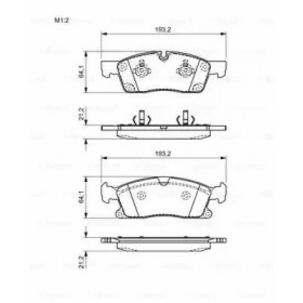 STABDŽIŲ TRINKELIŲ KOMPLEKTAS DB PRIEKINĖ AŠIS W166/X166 GL/ML CLASS 11-