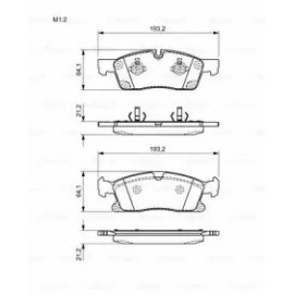 STABDŽIŲ TRINKELIŲ KOMPLEKTAS DB PRIEKINĖ AŠIS W166/X166 GL/ML CLASS 11-