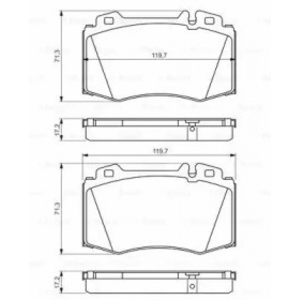 STABDŽIŲ TRINKELIŲ KOMPLEKTAS DB PRIEKINĖ AŠIS W203/W211/W220/R230 1,8-5,5 99-08