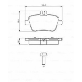 STABDŽIŲ TRINKELIŲ KOMPLEKTAS MERCEDES W176/W246 11-