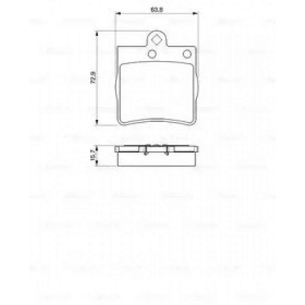 STABDŽIŲ TRINKELIŲ KOMPLEKTAS DB GALINĖ AŠIS W202/210 C20