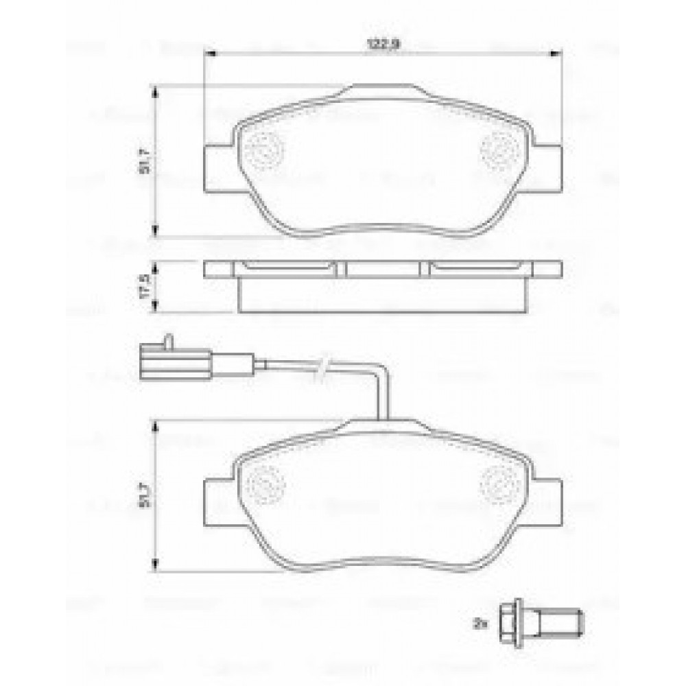 STABDŽIŲ TRINKELIŲ KOMPLEKTAS FIAT PRIEKINĖ AŠIS 500 07- 1,3D/KA 09-  CUJNIKIEM