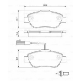 STABDŽIŲ TRINKELIŲ KOMPLEKTAS FIAT PRIEKINĖ AŠIS 500 07- 1,3D/KA 09-  CUJNIKIEM