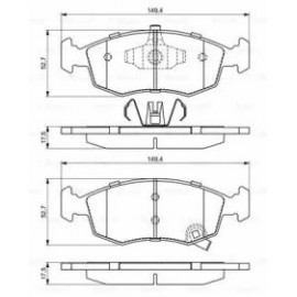 STABDŽIŲ TRINKELIŲ KOMPLEKTAS FIAT PRIEKINĖ AŠIS PANDA  0,9-1,2/1,3 D 12-