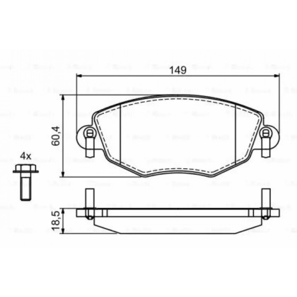 STABDŽIŲ TRINKELIŲ KOMPLEKTAS FORD PRIEKINĖ AŠIS MONDEO 1,8-3,0 00-07