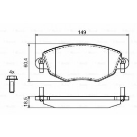 STABDŽIŲ TRINKELIŲ KOMPLEKTAS FORD PRIEKINĖ AŠIS MONDEO 1,8-3,0 00-07