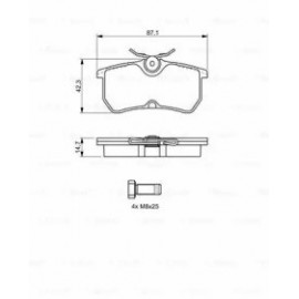 STABDŽIŲ TRINKELIŲ KOMPLEKTAS FORD GALINĖ AŠIS FOCUS 98-
