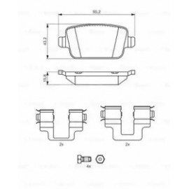 STABDŽIŲ TRINKELIŲ KOMPLEKTAS FORD GALINĖ AŠIS MONDEO 07-