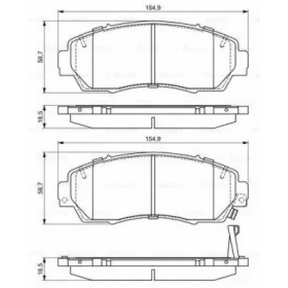 STABDŽIŲ TRINKELIŲ KOMPLEKTAS HONDA PRIEKINĖ AŠIS CR-V 1,6-2,2 12-