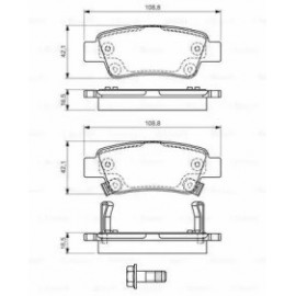 STABDŽIŲ TRINKELIŲ KOMPLEKTAS HONDA GALINĖ AŠIS CR-V 2,0/2,2CTDI 06-