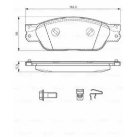 STABDŽIŲ TRINKELIŲ KOMPLEKTAS JAGUAR PRIEKINĖ AŠIS S-TYPE