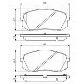 STABDŽIŲ TRINKELIŲ KOMPLEKTAS KIA PRIEKINĖ AŠIS SOUL/SPORTAGE 1,6-2,0 GDI 10-