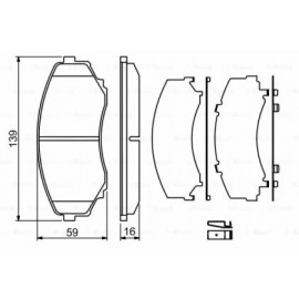 STABDŽIŲ TRINKELIŲ KOMPLEKTAS MAZDA PRIEKINĖ AŠIS MPV 99-06