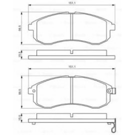 STABDŽIŲ TRINKELIŲ KOMPLEKTAS MITSUBISHI PRIEKINĖ AŠIS L200 96-07