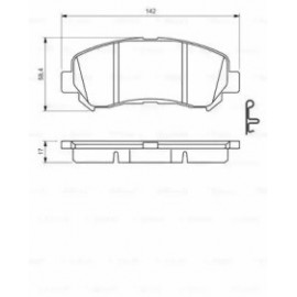 STABDŽIŲ TRINKELIŲ KOMPLEKTAS NISSAN PRIEKINĖ AŠIS JUKE/X-TRAIL 1,6-2,5 07-