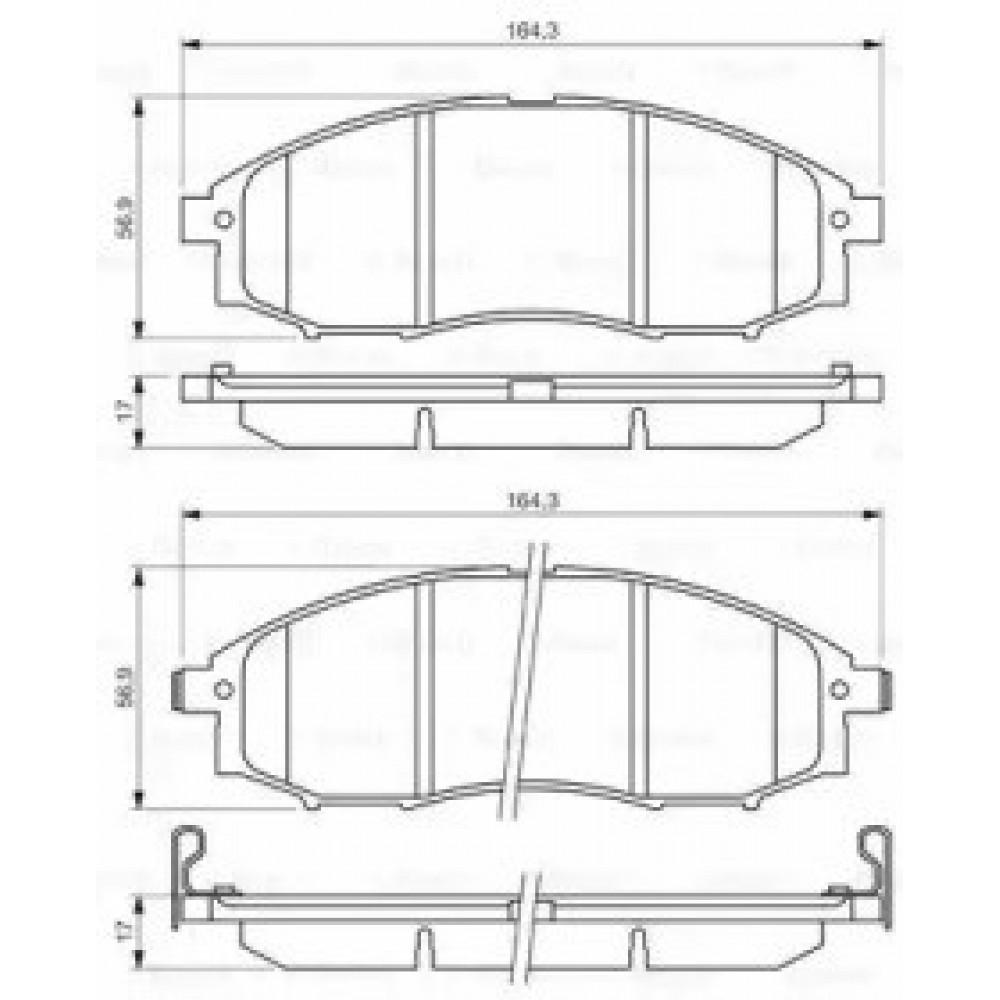 STABDŽIŲ TRINKELIŲ KOMPLEKTAS NISSAN PRIEKINĖ AŠIS NAVARA