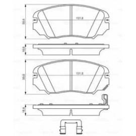 STABDŽIŲ TRINKELIŲ KOMPLEKTAS OPEL PRIEKINĖ AŠIS INSIGNIA 08- 2,0/CDTI  AKCESORIAMI