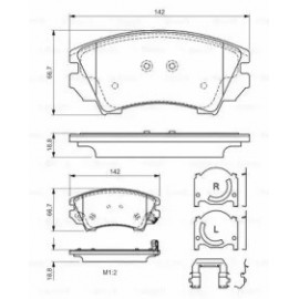 STABDŽIŲ TRINKELIŲ KOMPLEKTAS OPEL PRIEKINĖ AŠIS INSIGNIA 08- 2,0CDTI/TURBO/AFIRA C 11-  AKCESORIAMI