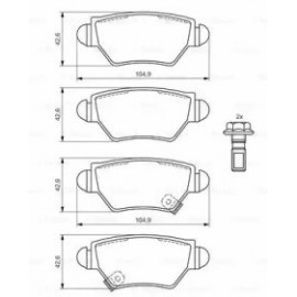 STABDŽIŲ TRINKELIŲ KOMPLEKTAS OPEL GALINĖ AŠIS ASTRA G