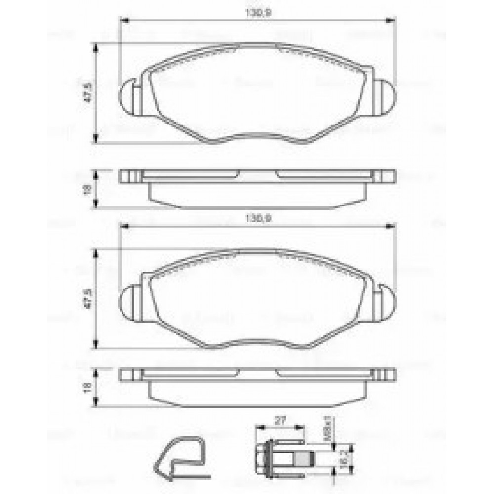 STABDŽIŲ TRINKELIŲ KOMPLEKTAS PEUGEOT PRIEKINĖ AŠIS 206/306