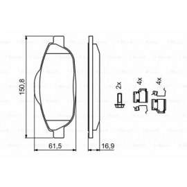 STABDŽIŲ TRINKELIŲ KOMPLEKTAS PEUGEOT PRIEKINĖ AŠIS 308/3008/5008 07-