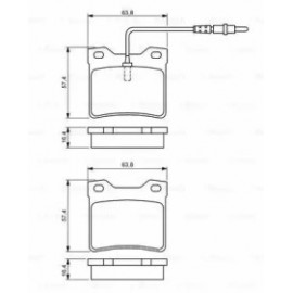 STABDŽIŲ TRINKELIŲ KOMPLEKTAS PEUGEOT GALINĖ AŠIS 406/607 95-  CUJNIKIEM