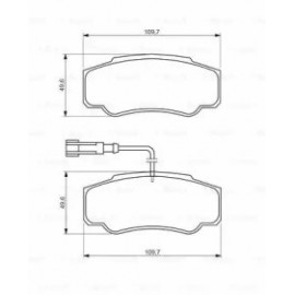 STABDŽIŲ TRINKELIŲ KOMPLEKTAS NISSAN CABSTAR, NT400 CABSTAR; RVI MAXITY 2.5D/3.0D 09.06-