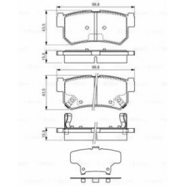 STABDŽIŲ TRINKELIŲ KOMPLEKTAS SSANGYONG GALINĖ AŠIS ACTYON/KORANDO/KYRON/REXTON 02-