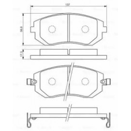 STABDŽIŲ TRINKELIŲ KOMPLEKTAS SUBARU PRIEKINĖ AŠIS BR/FORESTER/IMEA/GACY/OUTBACK/XV 1,5-2,5 05-
