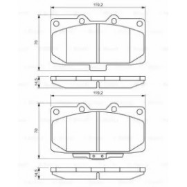 STABDŽIŲ TRINKELIŲ KOMPLEKTAS SUBARU PRIEKINĖ AŠIS IMEA 2,0-2,5 98-07