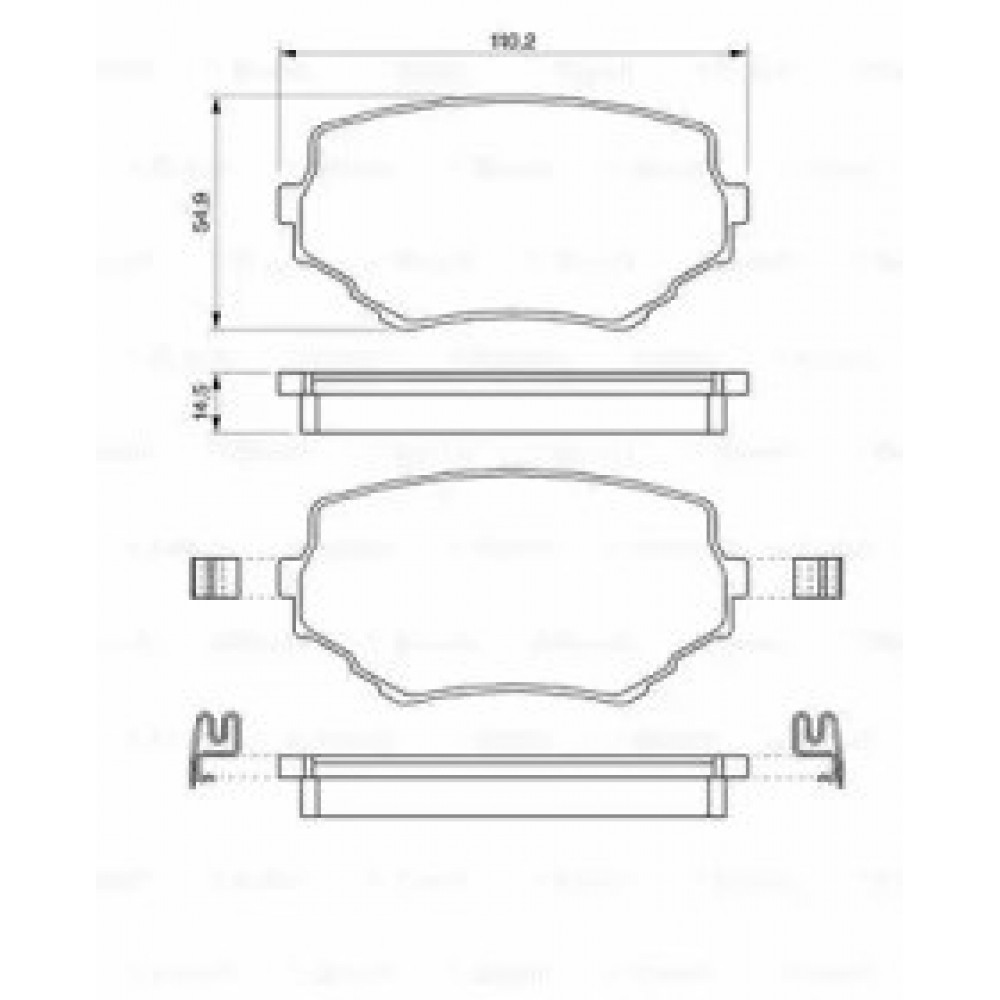 STABDŽIŲ TRINKELIŲ KOMPLEKTAS SUZUKI PRIEKINĖ AŠIS VITARA