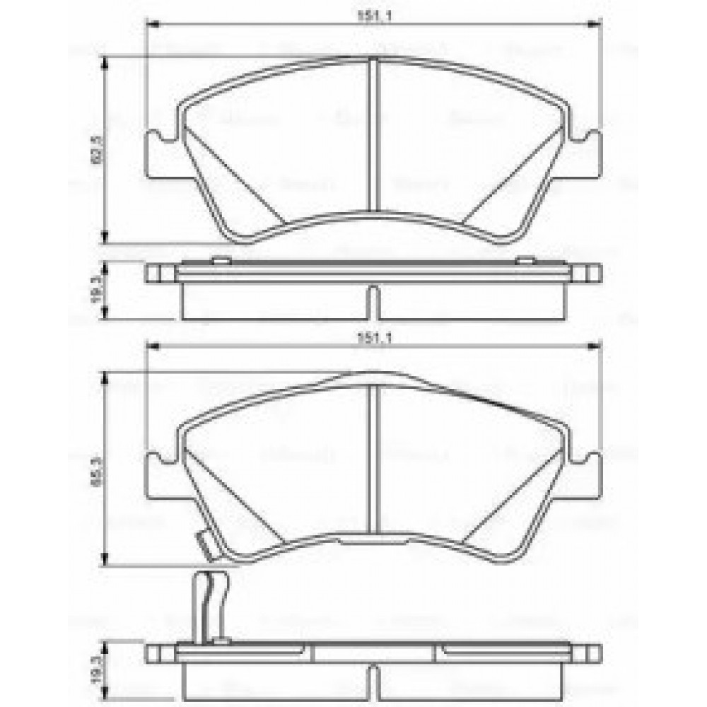 STABDŽIŲ TRINKELIŲ KOMPLEKTAS TOYOTA PRIEKINĖ AŠIS AURIS 07- UK/AVENSIS 09-